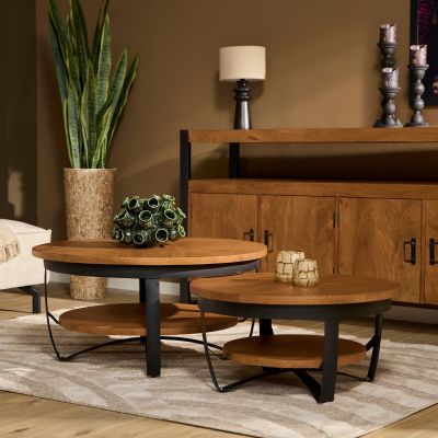 Starfurn Ronde salontafel Paras - ø70 cm - naturel