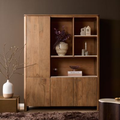 Starfurn Vakkenkast XL Dallas 160 cm mangohout