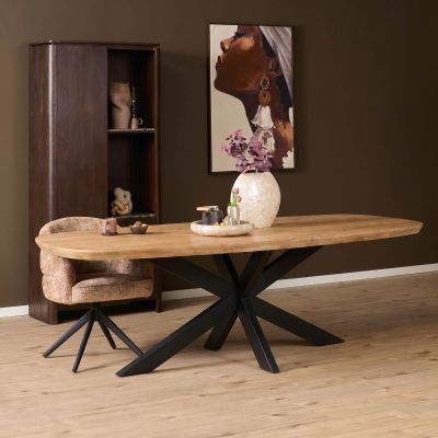 Starfurn Eettafel Madison Deens ovaal 280 cm - naturel