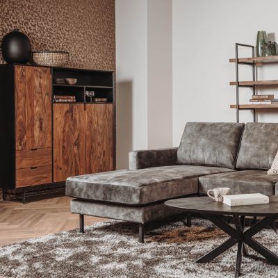 Tower Living Taviano opbergkast - 135 cm - bruin