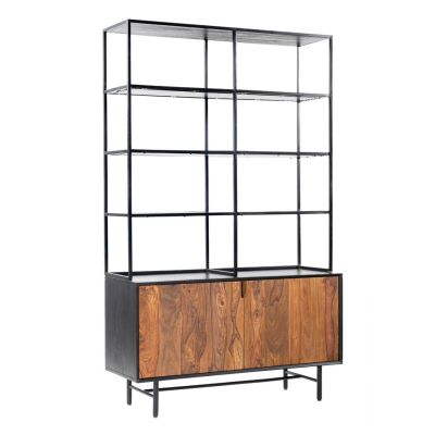 Tower Living Taviano boekenkast - 140 cm - bruin