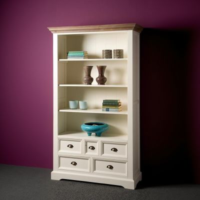 Tower Living Fleur boekenkast - 111 cm - wit