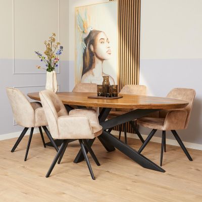 Starfurn Eettafel Brandy 300 cm ovaal