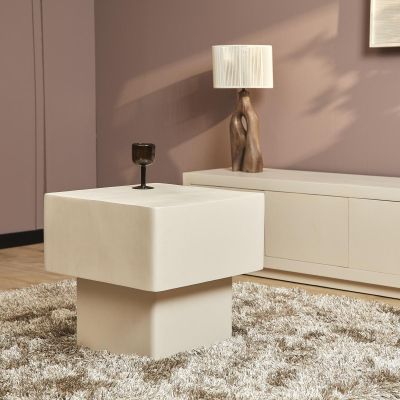 Starfurn Saya vierkante salontafel - 50 cm - beige