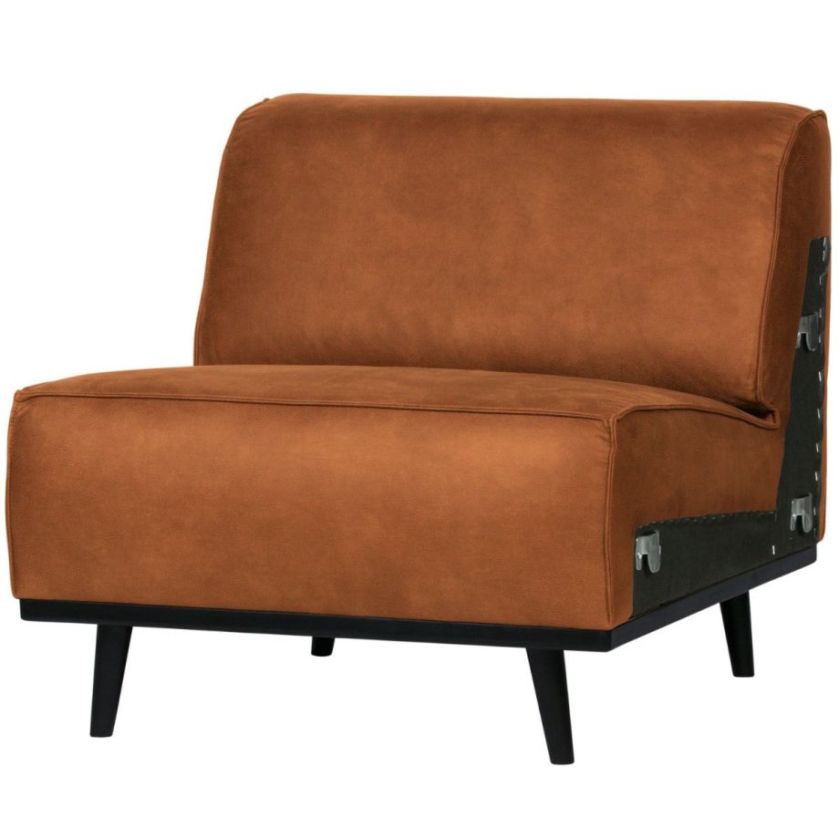 Woood Statement 1-zits element lederlook - cognac