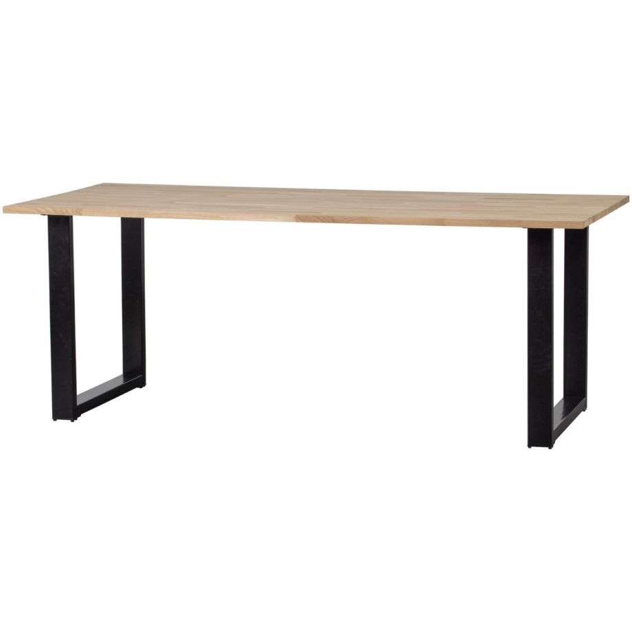 Woood Combi-Tablo eiken 200x90 cm + U-poot