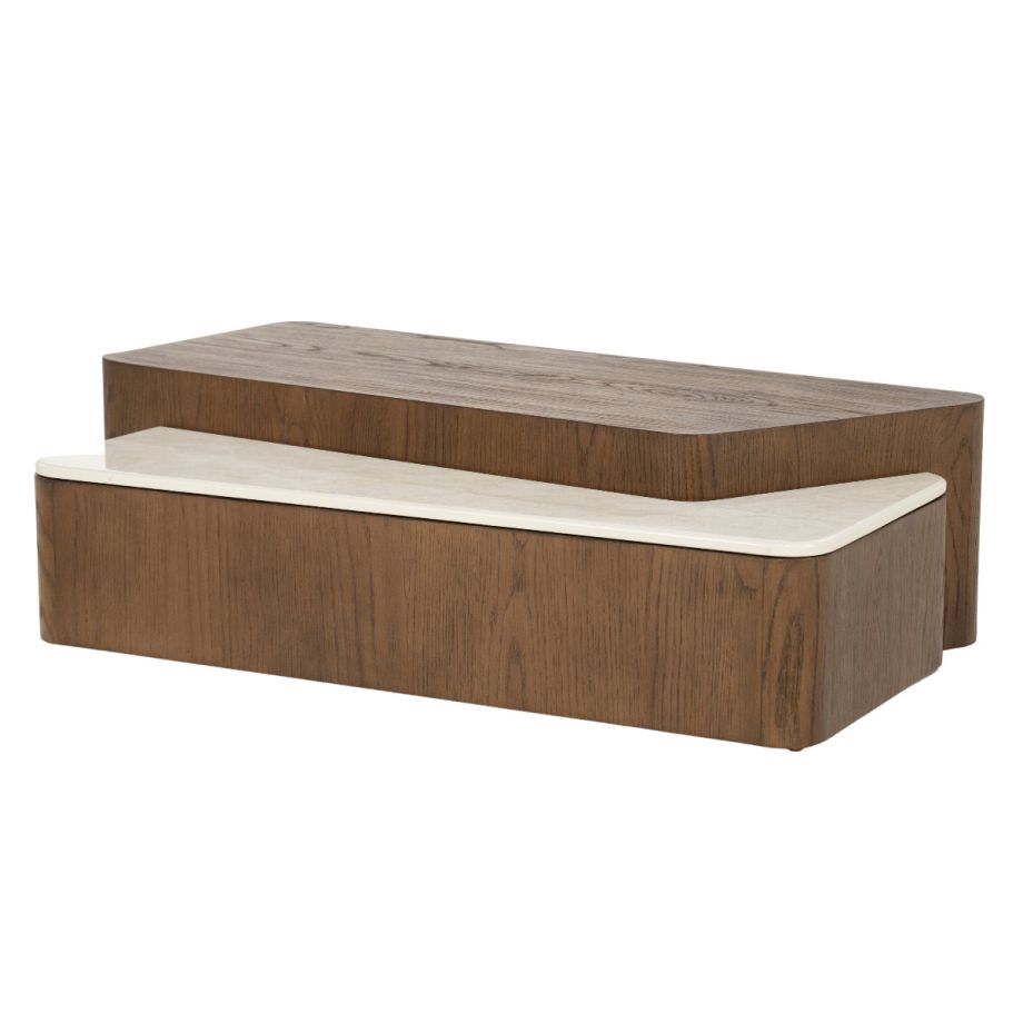 Eleonora Salontafel Romee - eiken fineer/keramiek