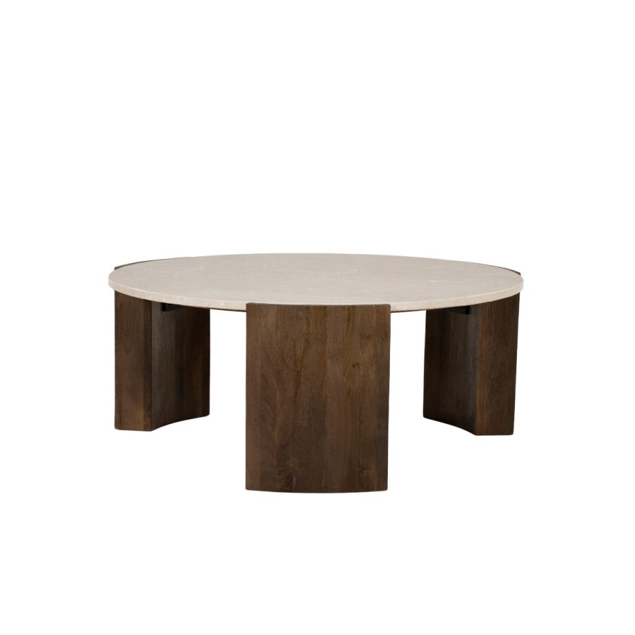 Eleonora Salontafel Joan - mangohout/Botochino marmer