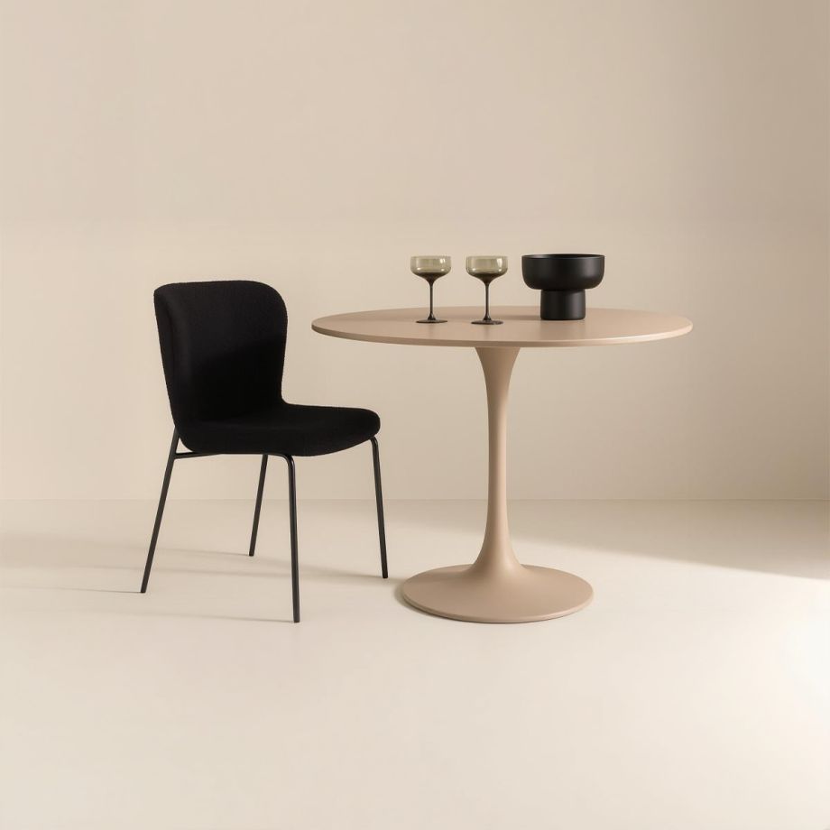 Svea Hernández ronde eettafel - ø100 cm - beige