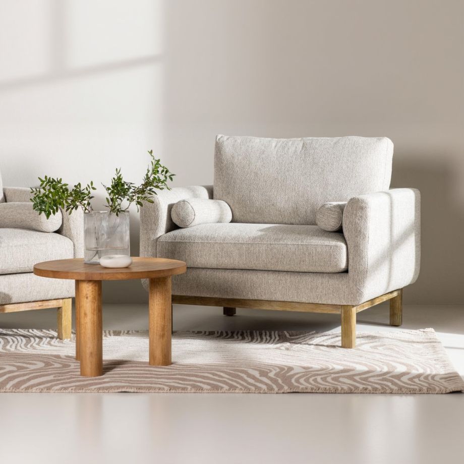 Svea Nasser fauteuil - boucle - beige