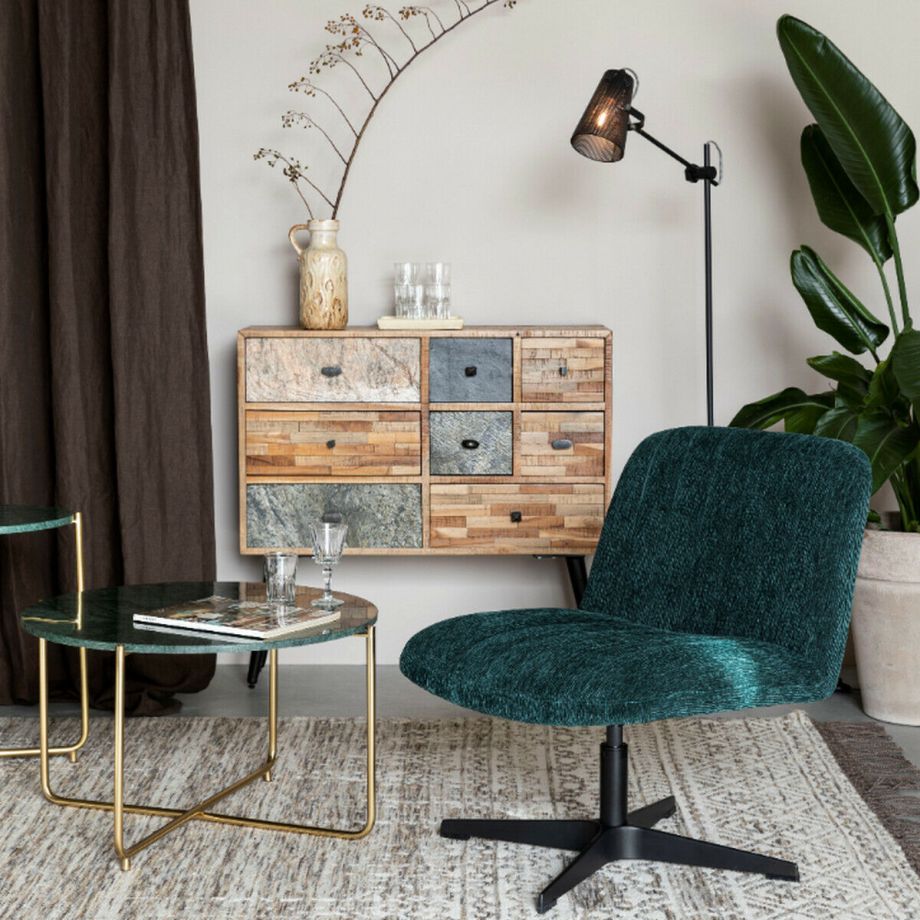 Puur Höfn fauteuil ribstof