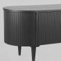 Oliva tv-meubel eiken 180x47x55 cm - zwart