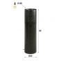 Odetta vloerlamp cilinder zwart nikkel ø25 x 90 cm van het woonmerk Fraaai