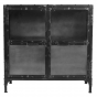 Brooklyn vitrinekast 90x40x90 metaal/glas grijs van het woonmerk HSM Collection