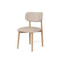 Fjord eetkamerstoel | naturel oak matt onderstel | stof Cona