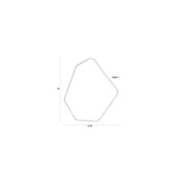 Bryn organische spiegel - bruin