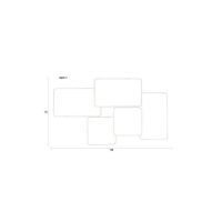 Cordelia spiegel rubberhout 70x120 cm - bruin