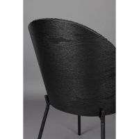 Rodin eetkamerstoel bouclè - zwart