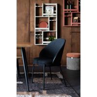 Rodin eetkamerstoel bouclè - zwart