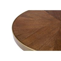 Lomma eettafel hout 200 cm - bruin/goud