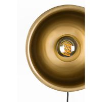 Dudley wandlamp rond S - zwart/goud