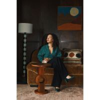 Dutchbone Tondo bijzettafel - bruin