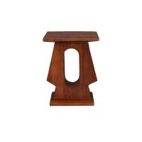 Pilaster bijzettafel - bruin