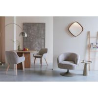 Rolland draaifauteuil - beige/bruin