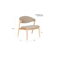 Babington fauteuil - naturel