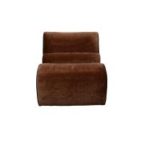 Dutchbone Donna fauteuil - donkerbruin