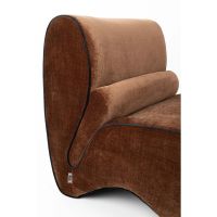 Dutchbone Donna fauteuil - donkerbruin
