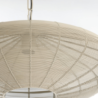 Bahoto hanglamp Ø51x20 cm - mat crème - OUTLET B