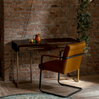 Class console table/sidetable 120 cm bruin/goud