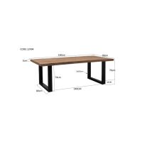 Sturdy U eettafel 160x90 cm - naturel