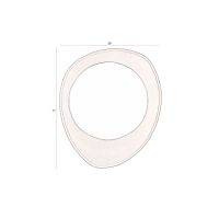 Aren spiegel - zwart hout M