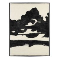 Sameer wandpaneel - zwart/wit