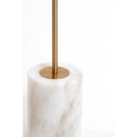 Light & Living Medina vloerlamp - antiek brons/glas mat wit