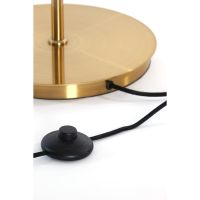 Magdala vloerlamp 3L - glas bruin/goud