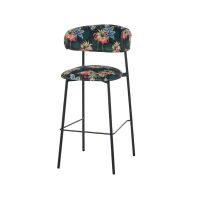 Ferry barkruk velvet - flamingo print