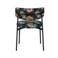 Label51 Ferry eetkamerstoel velvet - flamingo print