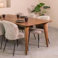 Fly eettafel 190x100x76 cm - naturel