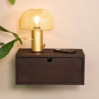 Hover zwevend nachtkastje - donkerbruin