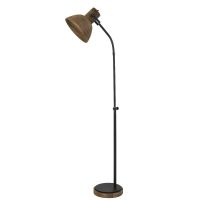 Imbert vloerlamp - hout/mat zwart