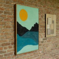 Gandhi wandpaneel - blauw