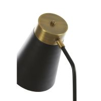 Braja vloerlamp - mat zwart/antiek brons