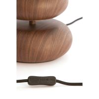 Light & Living Danialo tafellamp ø22x50,5 cm hout - bruin+crème - OUTLET B