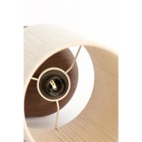 Light & Living Danialo tafellamp ø22x50,5 cm hout - bruin+crème - OUTLET B