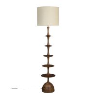 Dutchbone Cath vloerlamp - walnoot