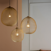 Moroc hanglamp Ø30x35 cm metaal goud van het woonmerk Light & Living