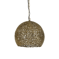 Sinula hanglamp Ø39x38 cm goud van het woonmerk Light & Living